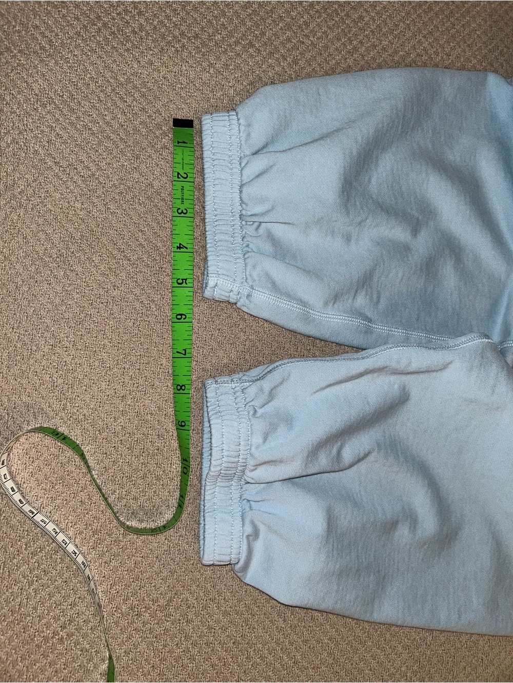 Aritzia Mega Fit Airy Terry Sweatfleece Sweatpants in Dew Blue Size Medium - Picture 9 of 10